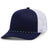 Pacific Headwear Trucker Snapback Braid Cap 104BR TRUE NAVY/WHITE/TRUE NAVY OS
