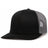 Pacific Headwear Trucker Snapback Cap | Pacific Headwear 104C Black/Graphite/Black OSFM Caps