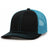 Pacific Headwear Trucker Snapback Cap | Pacific Headwear 104C Black/Neon Blue/Black OSFM Caps