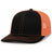 Pacific Headwear Trucker Snapback Cap | Pacific Headwear 104C Black/Neon Orange/Black OSFM Caps