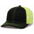 Pacific Headwear Trucker Snapback Cap | Pacific Headwear 104C Black/Neon Yellow/Black OSFM Caps