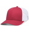 Pacific Headwear Trucker Snapback Cap | Pacific Headwear 104C Cardinal/White/Cardinal OSFM Caps