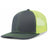 Pacific Headwear Trucker Snapback Cap | Pacific Headwear 104C Graphite/Neon Yellow/Graphite OSFM Caps