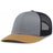 Pacific Headwear Trucker Snapback Cap | Pacific Headwear 104C Heather Grey/Lt Charcoal/Amber Gold OSFM Caps