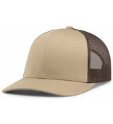 Pacific Headwear Trucker Snapback Cap | Pacific Headwear 104C Khaki/Brown/Khaki OSFM Caps