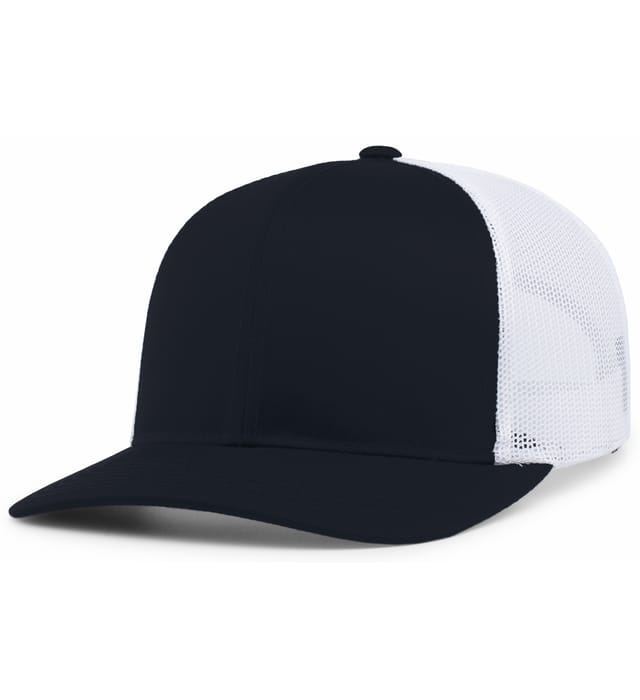 Pacific Headwear Trucker Snapback Cap | Pacific Headwear 104C Navy/White/Navy OSFM Caps