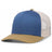 Pacific Headwear Trucker Snapback Cap | Pacific Headwear 104C Ocean Blue/Beige/Amber Gold OSFM Caps