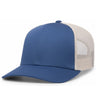 Pacific Headwear Trucker Snapback Cap | Pacific Headwear 104C Ocean Blue/Beige/Ocean Blue OSFM Caps