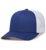 Pacific Headwear Trucker Snapback Cap | Pacific Headwear 104C Royal/White/Royal OSFM Caps