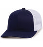 Pacific Headwear Trucker Snapback Cap | Pacific Headwear 104C True Navy/White/True Navy OSFM Caps
