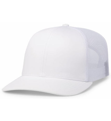 Pacific Headwear Trucker Snapback Cap | Pacific Headwear 104C White OSFM Caps