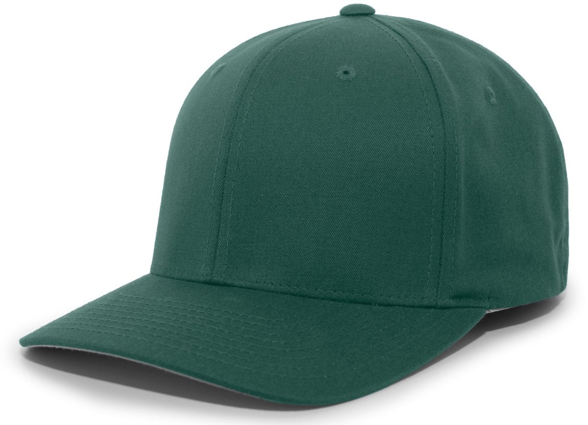 Pacific Headwear Twill Stretchfit Cap 430C DARK GREEN S/M