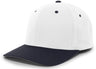 Pacific Headwear Twill Stretchfit Cap 430C WHITE/NAVY S/M