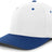 Pacific Headwear Twill Stretchfit Cap 430C WHITE/ROYAL S/M