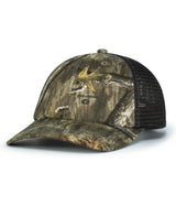 Pacific Headwear VINTAGE MOSSY OAK® TRUCKER CAP - Pacific Headwear P640 CR/LC/CR OS