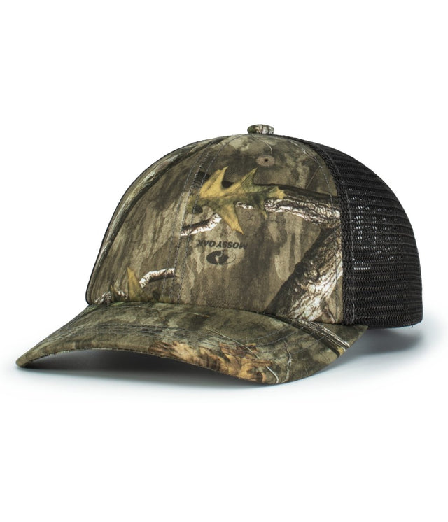 Pacific Headwear VINTAGE MOSSY OAK® TRUCKER CAP - Pacific Headwear P640 CR/LC/CR OS