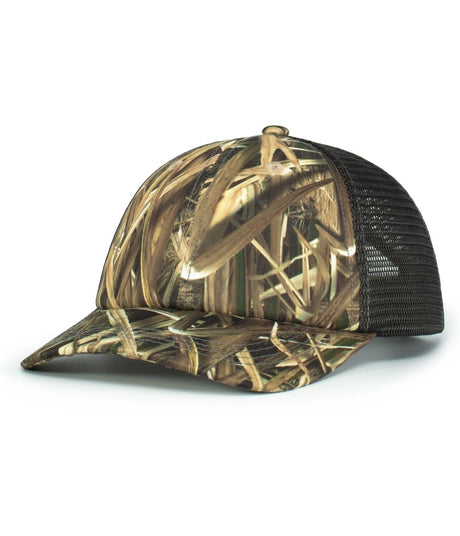 Pacific Headwear VINTAGE MOSSY OAK® TRUCKER CAP - Pacific Headwear P640 SS/LC/SS OS