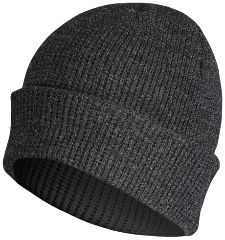 Pacific Headwear Waffle Knit Cuff Beanie 627K BLACK OS