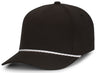 Pacific Headwear WEEKENDER CAP - Pacific Headwear P421 BLACK/WHITE/BLACK OS