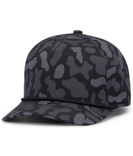 Pacific Headwear WEEKENDER DUCK CAMO 5 - PANEL TRUCKER - Pacific Headwear P685 BLACKOUT OS