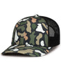 Pacific Headwear WEEKENDER DUCK CAMO TRUCKER SNAPBACK CAP - Pacific Headwear P686 BAYOU/LT CHARCOAL/BAYOU OS