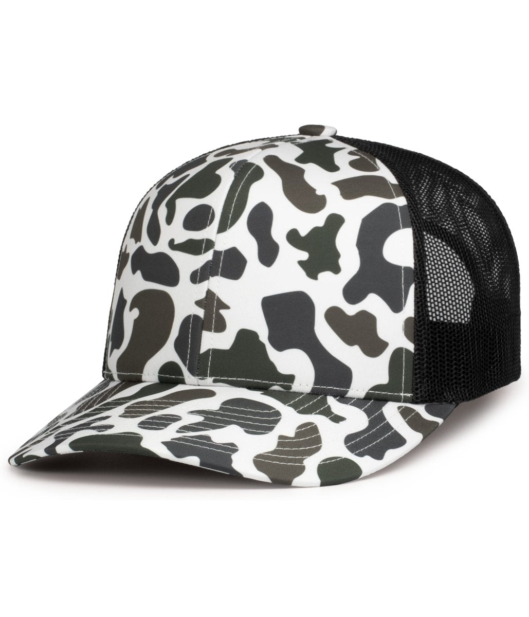 Pacific Headwear WEEKENDER DUCK CAMO TRUCKER SNAPBACK CAP - Pacific Headwear P686 TL/LC/TL OS