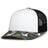 Pacific Headwear WEEKENDER DUCK CAMO TRUCKER SNAPBACK CAP - Pacific Headwear P686 WHITE/LT CHARCOAL/BAYOU OS