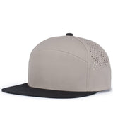Pacific Headwear WEEKENDER PERFORATED 6 - PANEL ARCH CAP - Pacific Headwear P788 MINK/BLACK OS