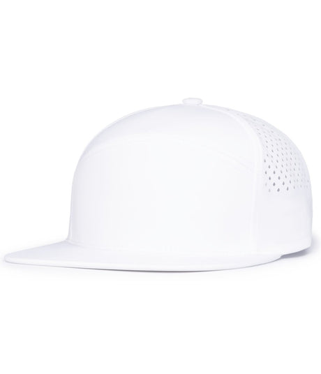 Pacific Headwear WEEKENDER PERFORATED 6 - PANEL ARCH CAP - Pacific Headwear P788 WHITE OS