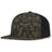 Pacific Headwear WEEKENDER PERFORATED 6 - PANEL ARCH CAP - Pacific Headwear P788 WOODLAND/BLACK/WOODLAND OS