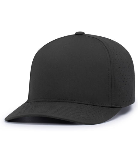 Pacific Headwear Weekender Perforated Snapback Cap - Pacific Headwear P424 BLACK OS
