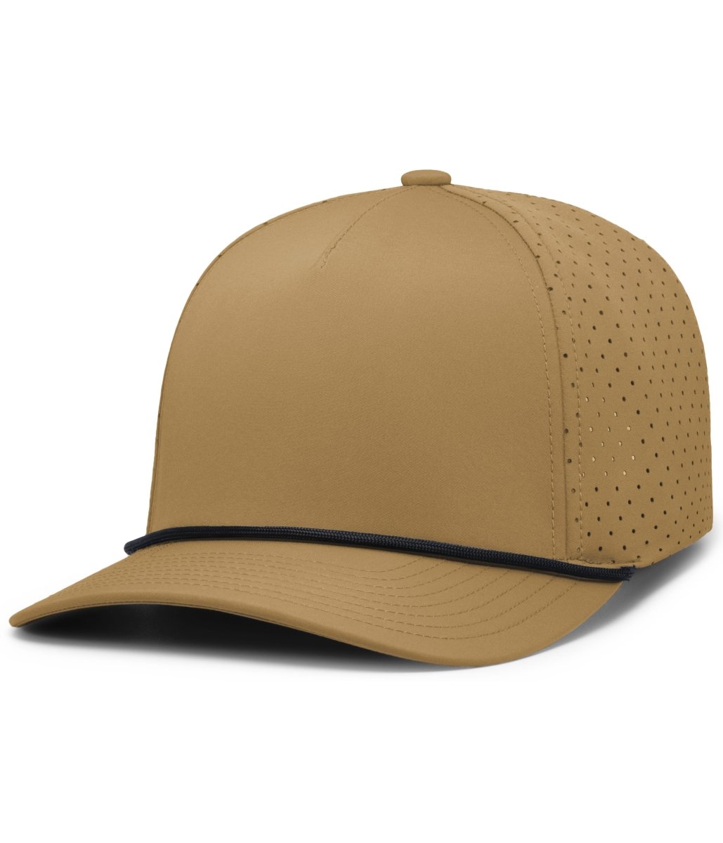 Pacific Headwear Weekender Perforated Snapback Cap - Pacific Headwear P424 BUCK/BLACK OS