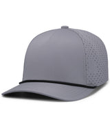 Pacific Headwear Weekender Perforated Snapback Cap - Pacific Headwear P424 GRAPHITE/BLACK OS