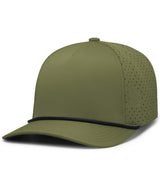 Pacific Headwear Weekender Perforated Snapback Cap - Pacific Headwear P424 MOSS/BLK OS