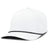 Pacific Headwear Weekender Perforated Snapback Cap - Pacific Headwear P424 WHITE/BLACK/WHITE OS