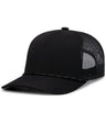 Pacific Headwear Weekender Trucker Cap - Pacific Headwear P423 BLACK/BLACK/WHITE OS