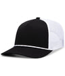 Pacific Headwear Weekender Trucker Cap - Pacific Headwear P423 BLACK/WHITE/BLACK OS