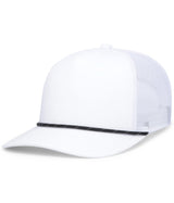 Pacific Headwear Weekender Trucker Cap - Pacific Headwear P423 WHITE/BLACK/WHITE OS