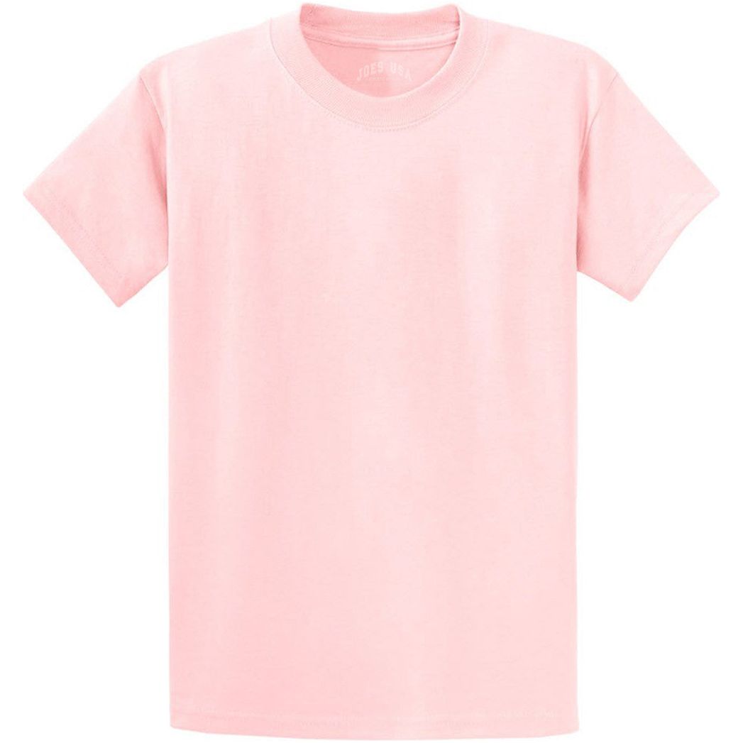 Men's Durable 100% Heavyweight Cotton T-Shirts in Regular, Big, and Tall Sizes Joe's USA Men's Apparel - Pale Pink