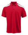 Paragon Contrast Insert Mesh Polo - Paragon 105 Red/ White 4XL
