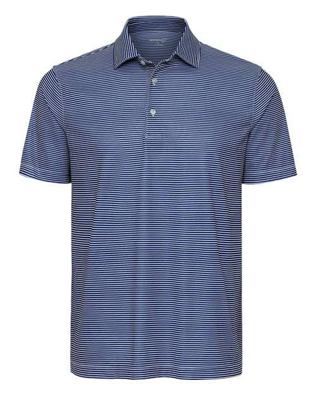 Paragon Men's Aiken Striped Polo - Paragon 155 Navy Heather/ White S
