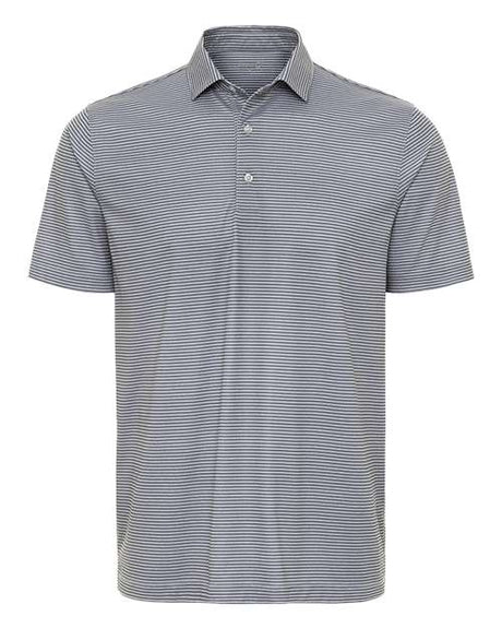 Paragon Men's Aiken Striped Polo - Paragon 155 Steel Heather/ Charcoal S