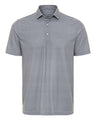 Paragon Men's Aiken Striped Polo - Paragon 155 Steel Heather/ Charcoal S