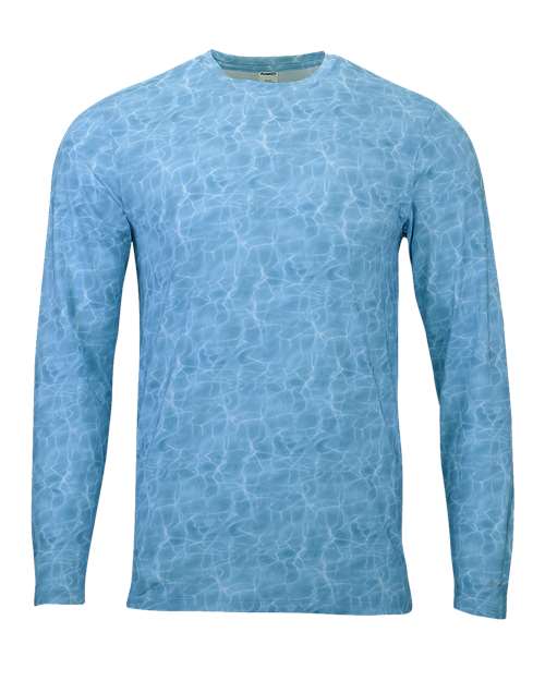 Paragon Men's Belize Sublimated Long Sleeve T-Shirt - Paragon 230 Caribbean Water XS Long Sleeve T-Shirts