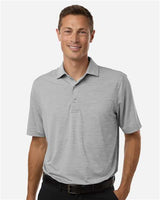 Paragon Men's Bohemian Striped Heather Performance Polo - Paragon 162 Black Heather S