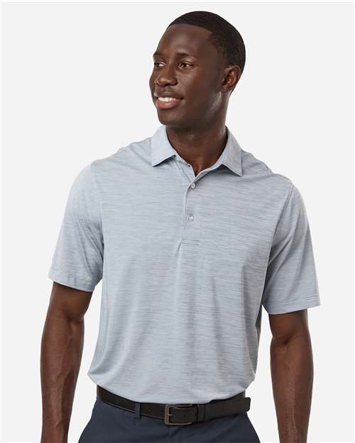 Paragon Men's Bohemian Striped Heather Performance Polo - Paragon 162 Navy Heather S