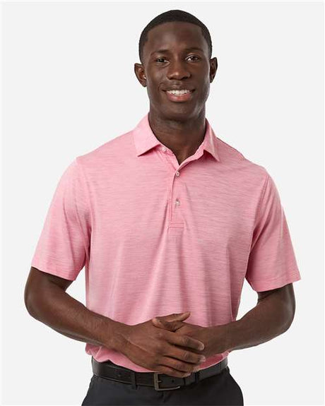 Paragon Men's Bohemian Striped Heather Performance Polo - Paragon 162 Red Heather S