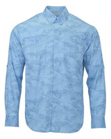 Paragon Men's Buxton Sublimated Fishing Shirt - Paragon 709 Aluminum S