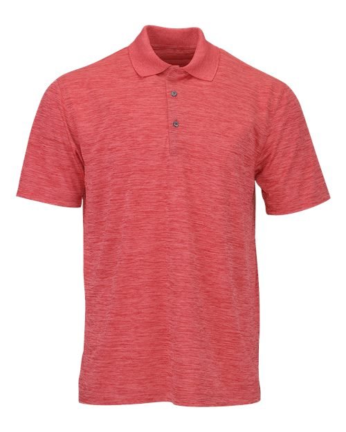 Paragon Men's Dakota Striated Heather Polo - Paragon 130 Crimson Heather S