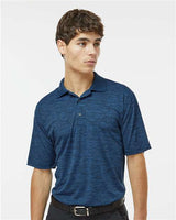 Paragon Men's Dakota Striated Heather Polo - Paragon 130 Deep Blue Heather S